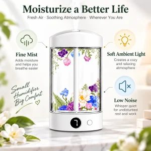 Mini Desktop Humidifier with Digital Display - Thumbnail Image 2