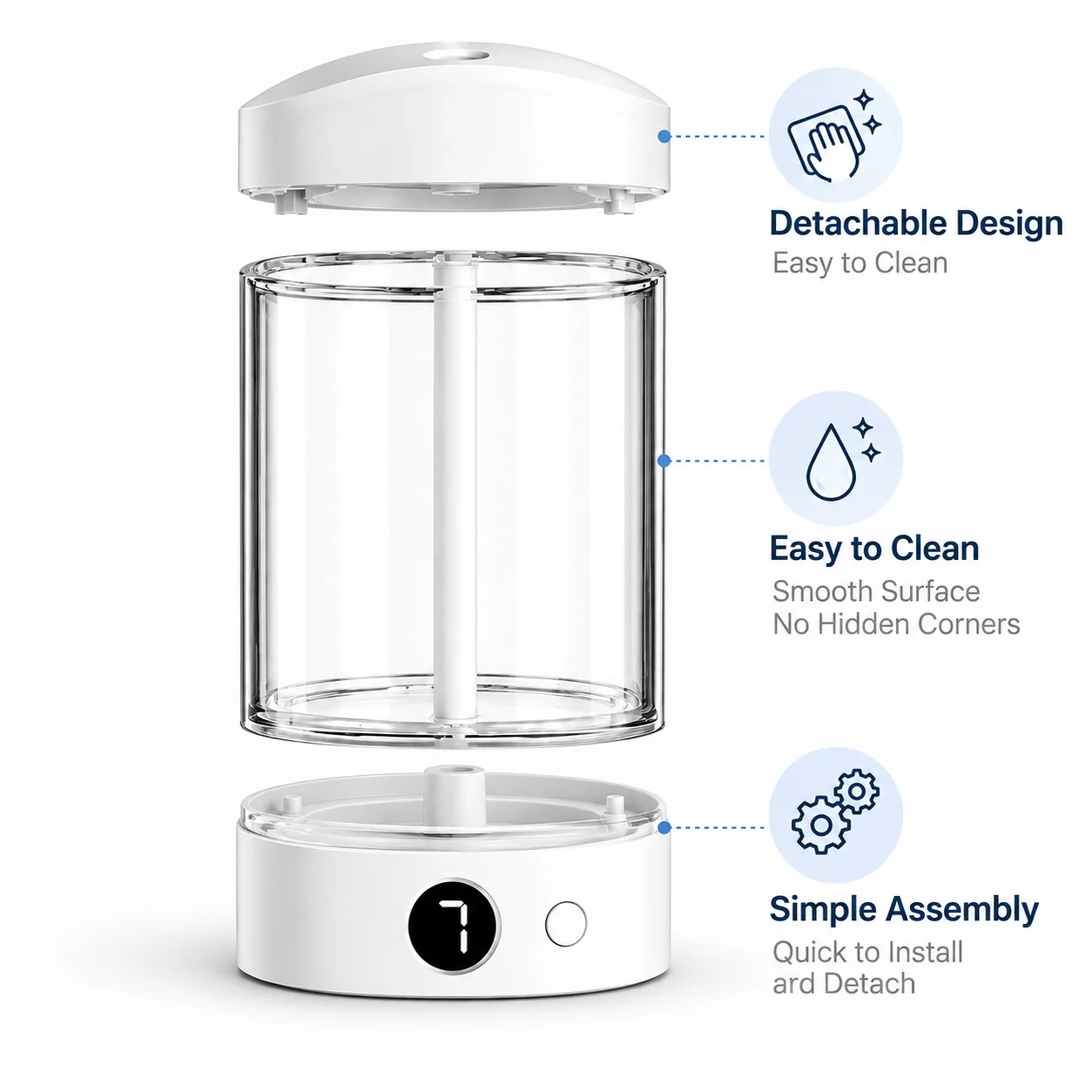 Mini Desktop Humidifier with Digital Display - Image 7