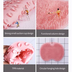 Exfoliating Foot Brush and Back Scrubber Anti-Slip Suction Cup - Thumbnail Image 3