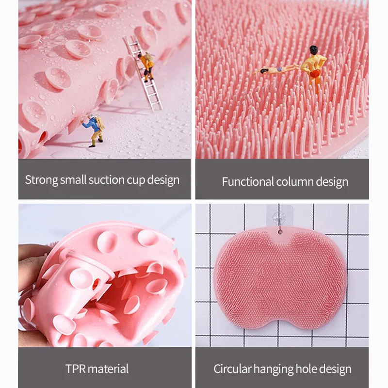 Exfoliating Foot Brush and Back Scrubber Anti-Slip Suction Cup - Image 3