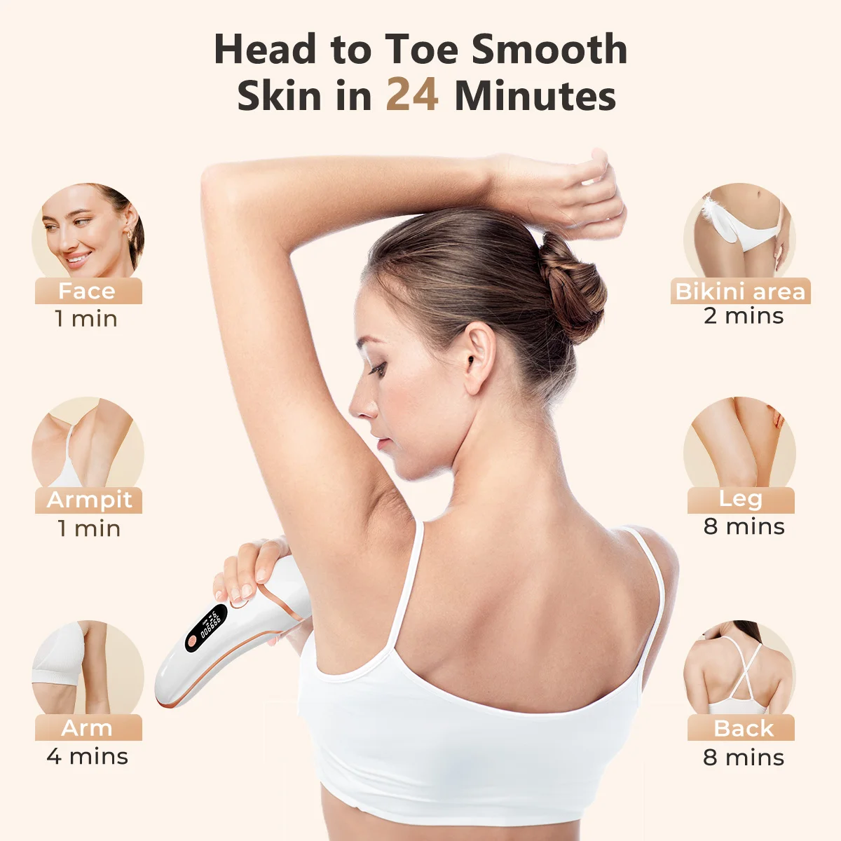 Epilator 999000 Flashes, Laser Hair Removal. - Image 3