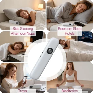 White Sleep Headband Bone Conduction Wireless Bluetooth Speaker Under Pillow HD Sound Side Sleeper Eye Mask - Thumbnail Image 5