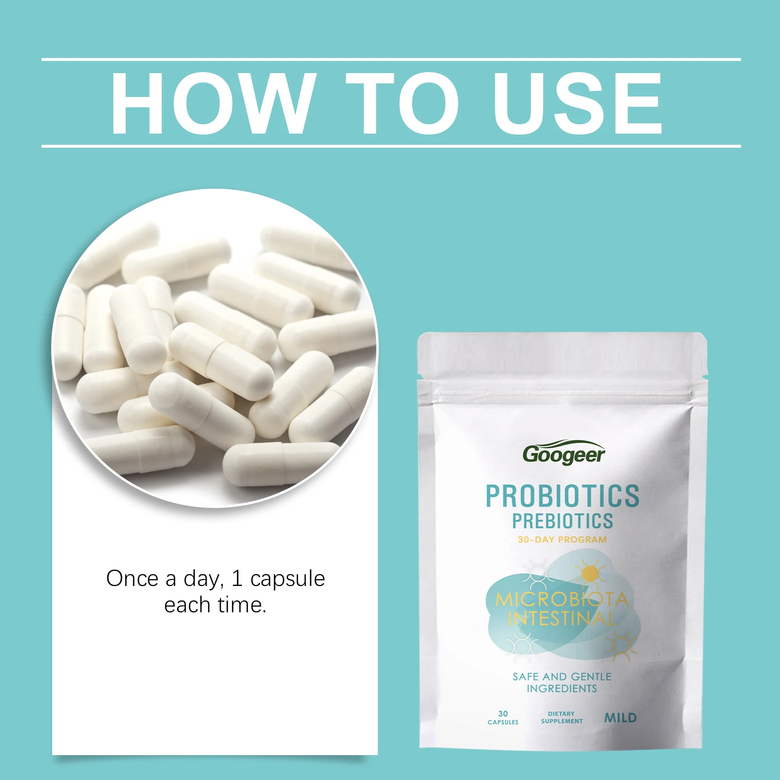 Probiotics & Prebiotics - 30 capsules - Image 7