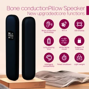 Wireless Black Under Pillow Bone Conduction Speaker - Thumbnail Image 7