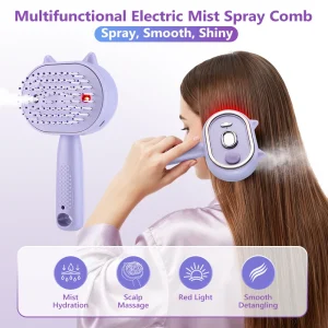 Electric Water Spray Massage Comb - Thumbnail Image 2