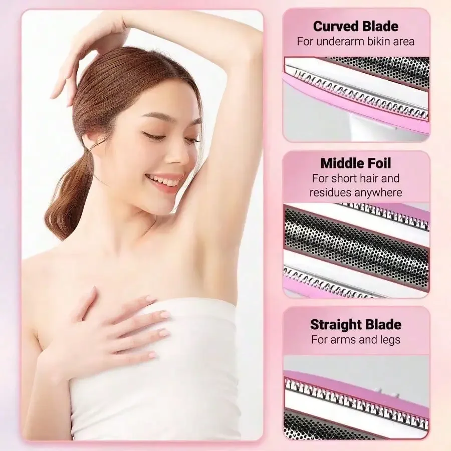 5-In-1 Rechargeable Cordless Electric Shaver For Women - Image 2