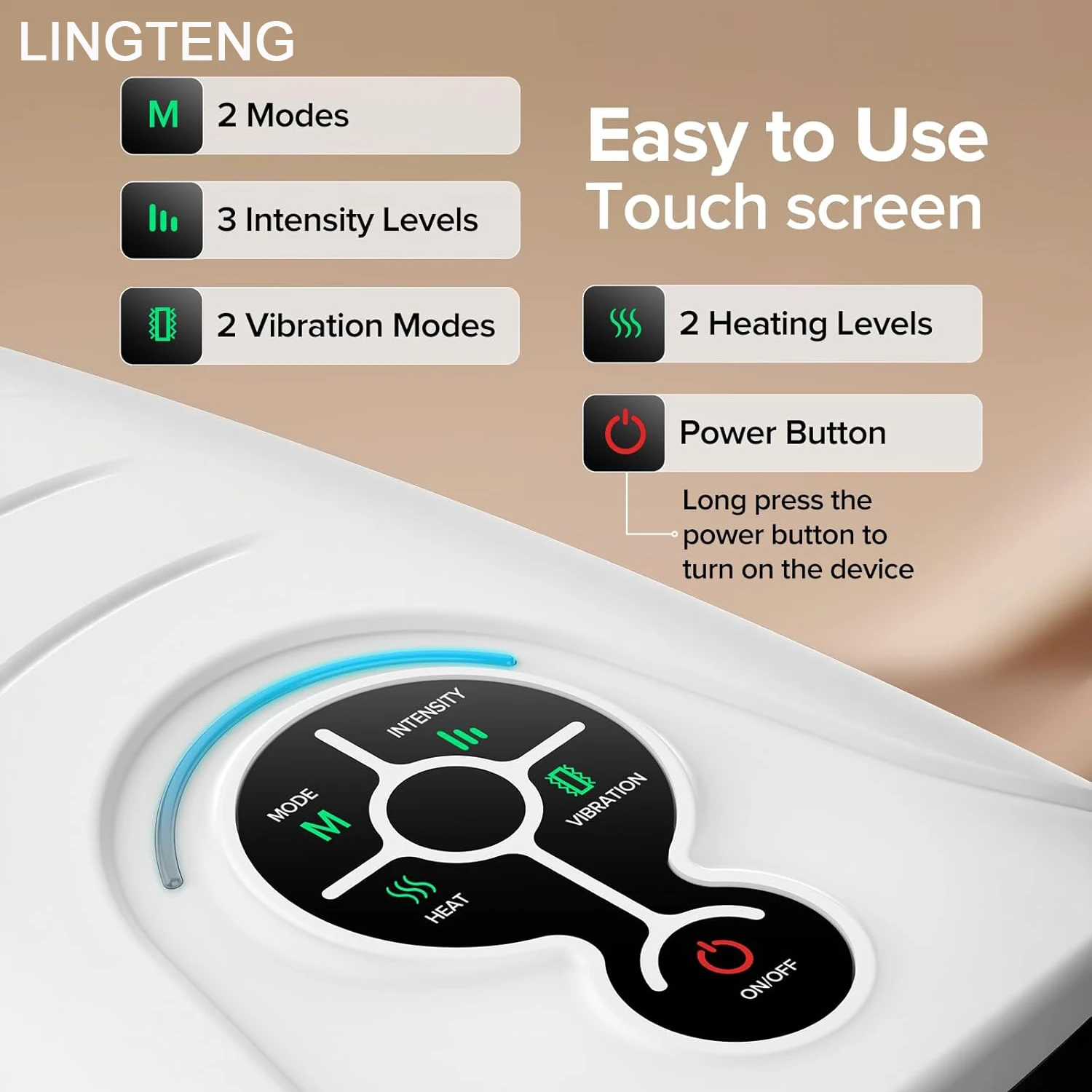 Cordless Heated Hand Massager, - Image 5