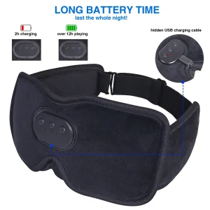 Bluetooth Sleep Eye Mask With Headphones - Thumbnail Image 3