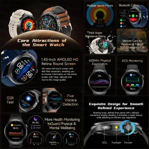 Accurate ECG Smart Watch Heart Health Analysis - Thumbnail Image 2