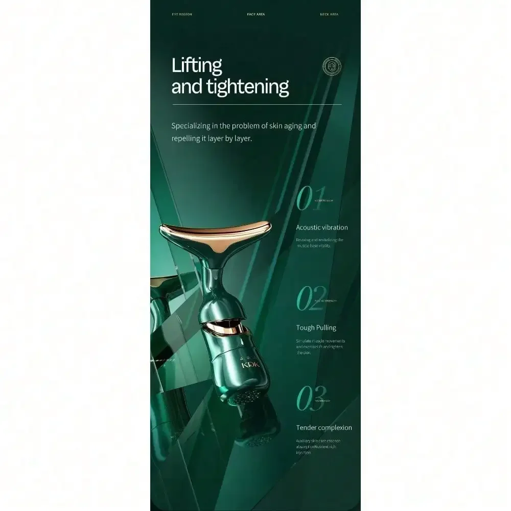 Multifunctional Electric Massage Intake Device For Facial Cleansing, Excretion and Firming Care - Image 8