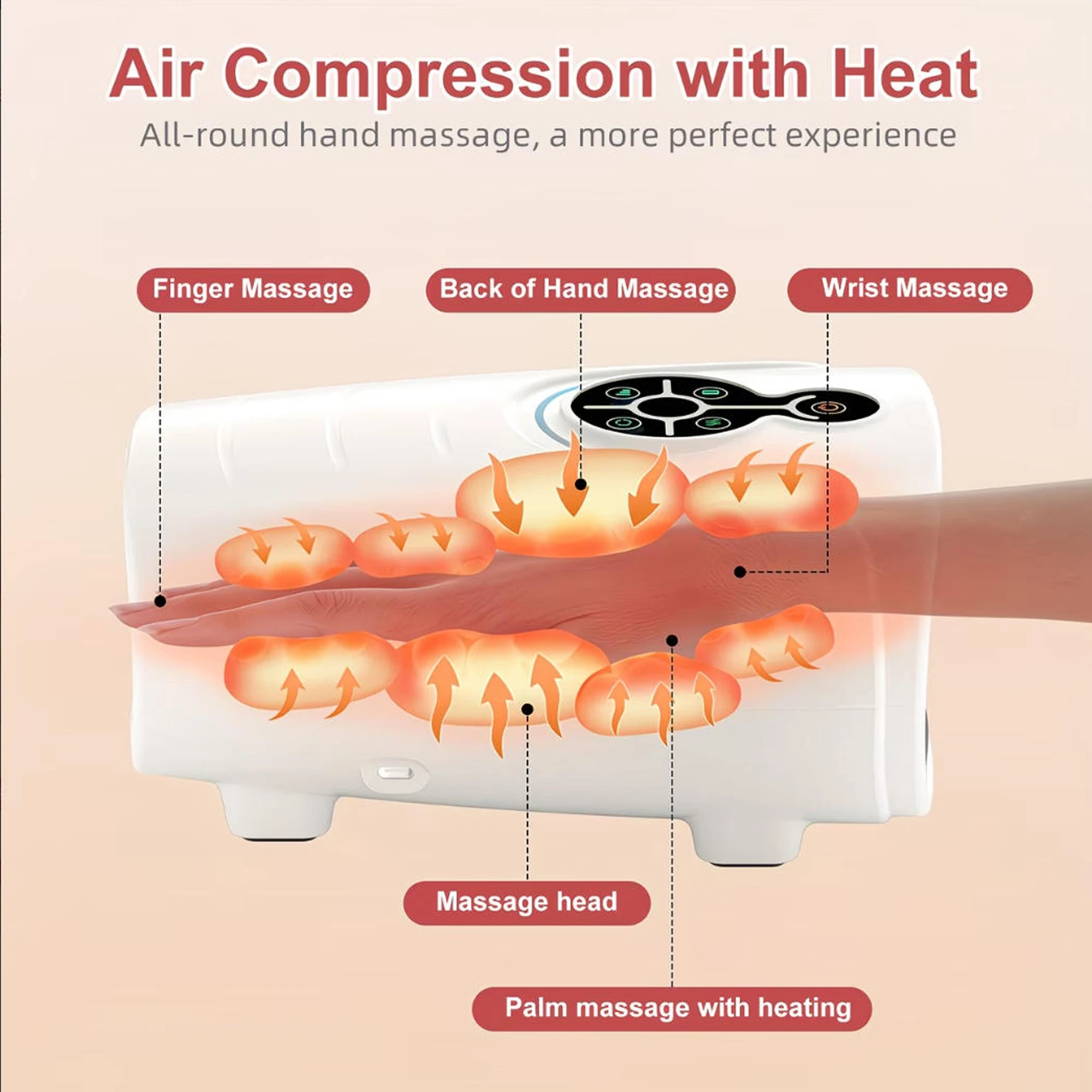Cordless Heated Hand Massager, - Image 8