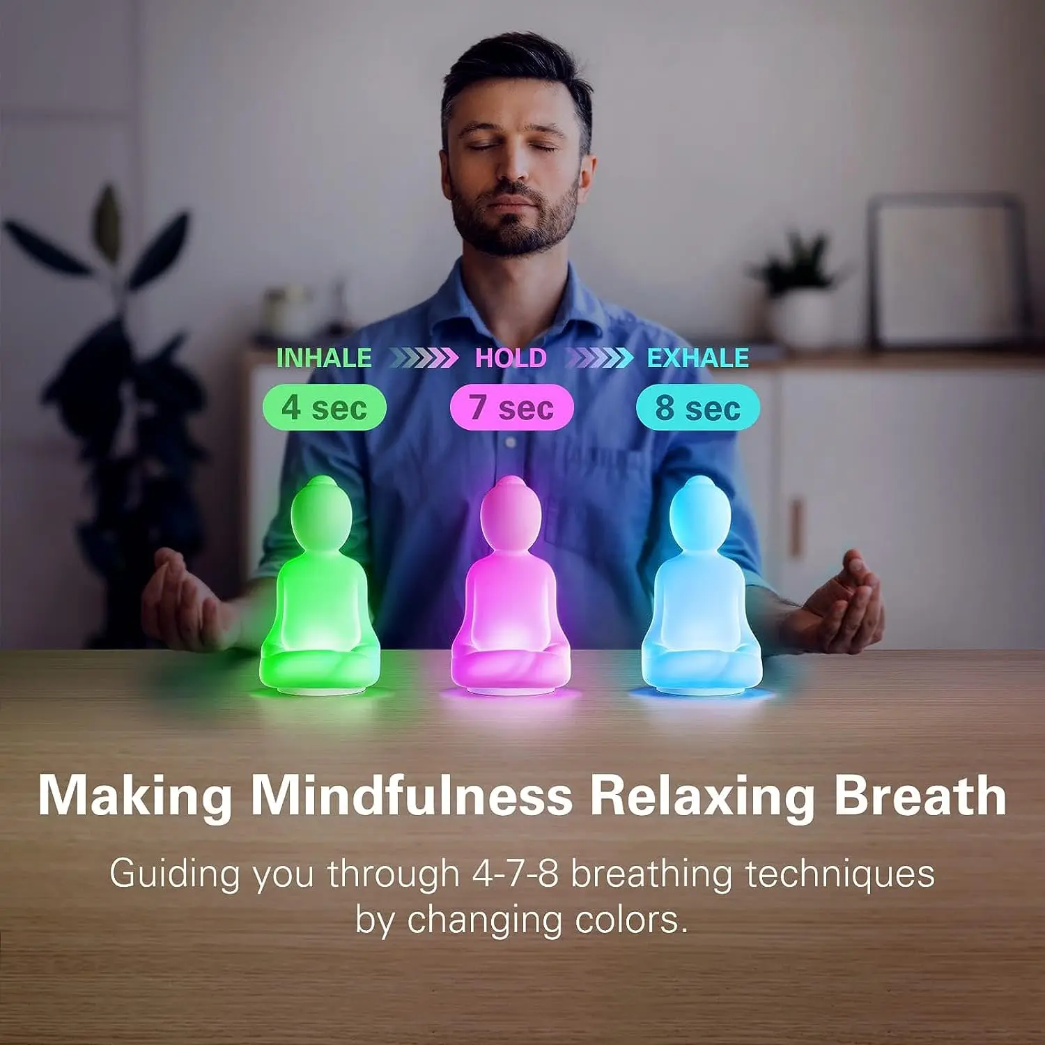 4-7-8 Guided Visual Meditation Breathing Light - Image 2