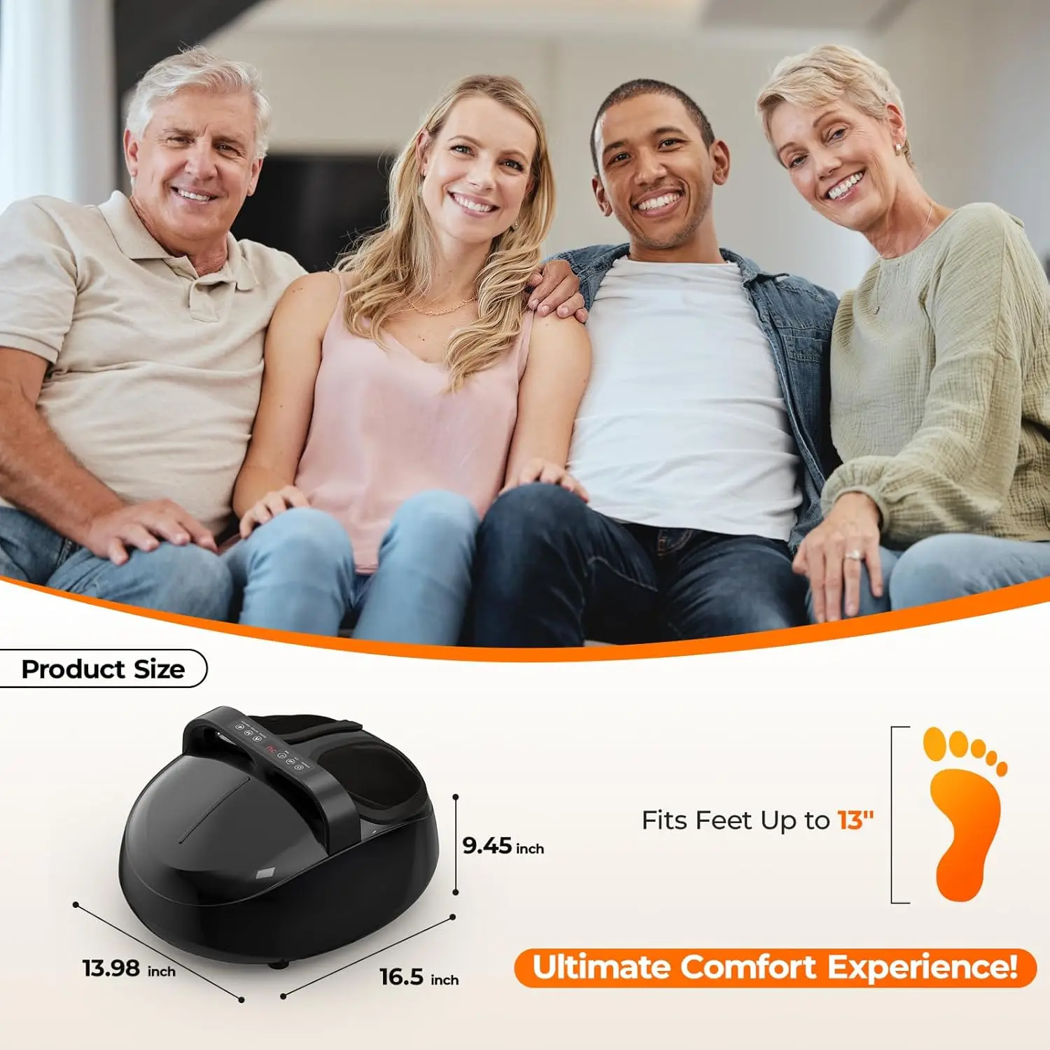 Shiatsu Foot Massager Machine with Deep Kneading Heat - Image 6