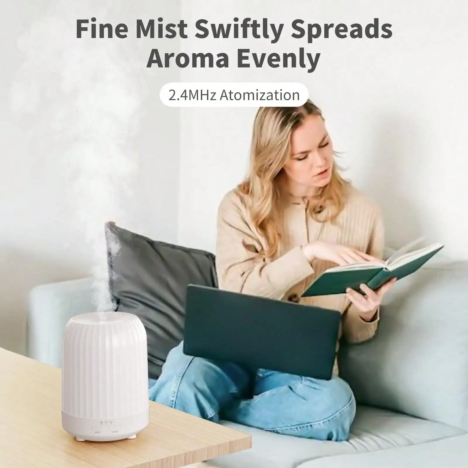 250ml Ultrasonic Essential Oil Diffuser - Image 3