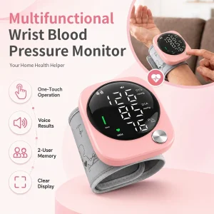Automatic Wrist Blood Pressure Monitor with Adjustable Cuff, - Thumbnail Image 3