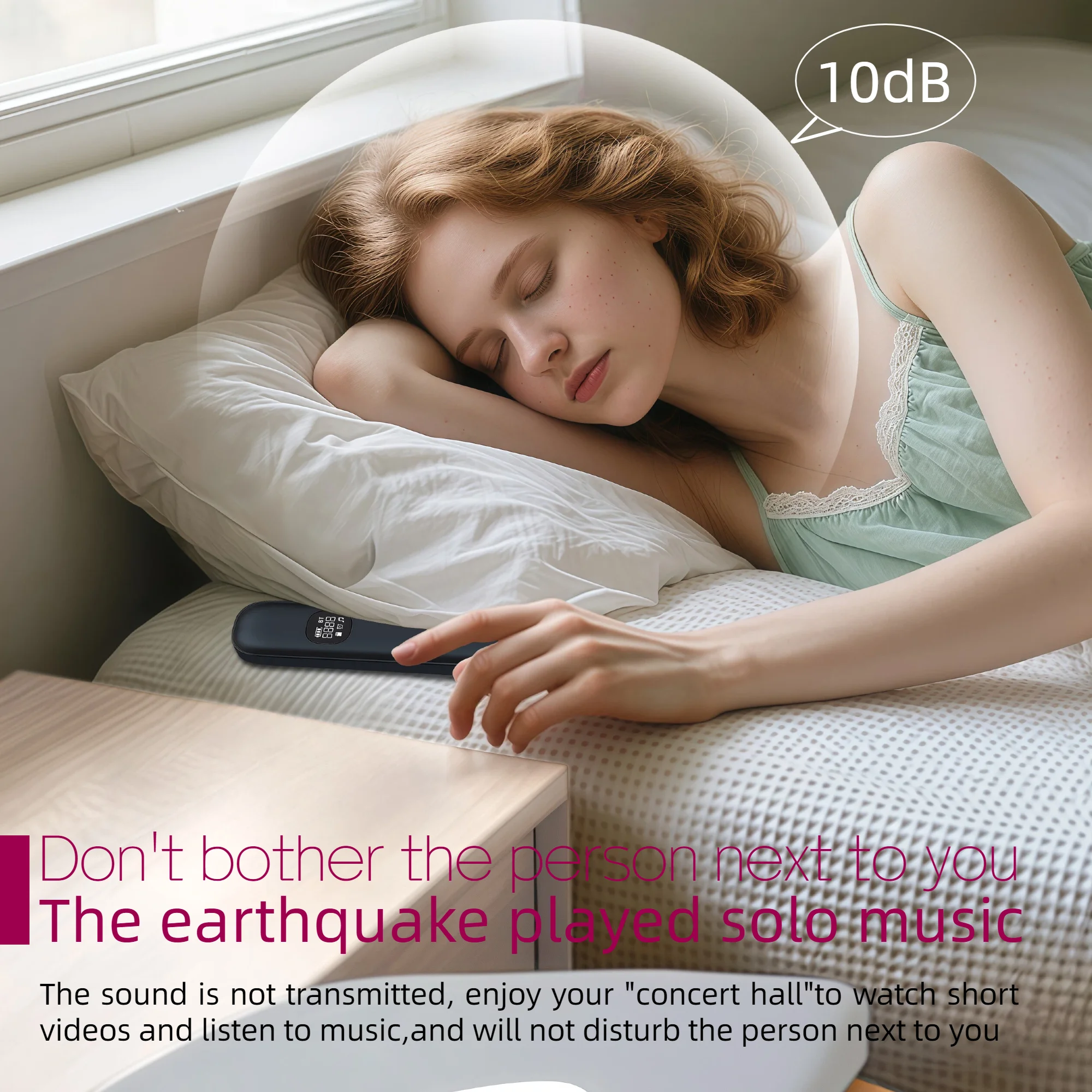 Wireless Black Under Pillow Bone Conduction Speaker - Image 8