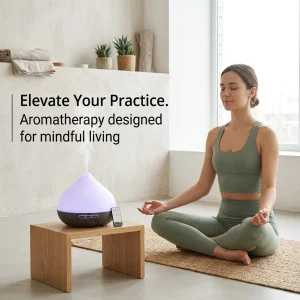Aromatherapy Humidifier 2-in-1 Ultrasonic Silent Bedroom Atomizer + 7-Color Wood Grain Ambient Light | Smart Sensor Power-Off | USB Portable Desktop Essential Oil Diffuser | Holiday Gift Home Decoration - Thumbnail Image 4
