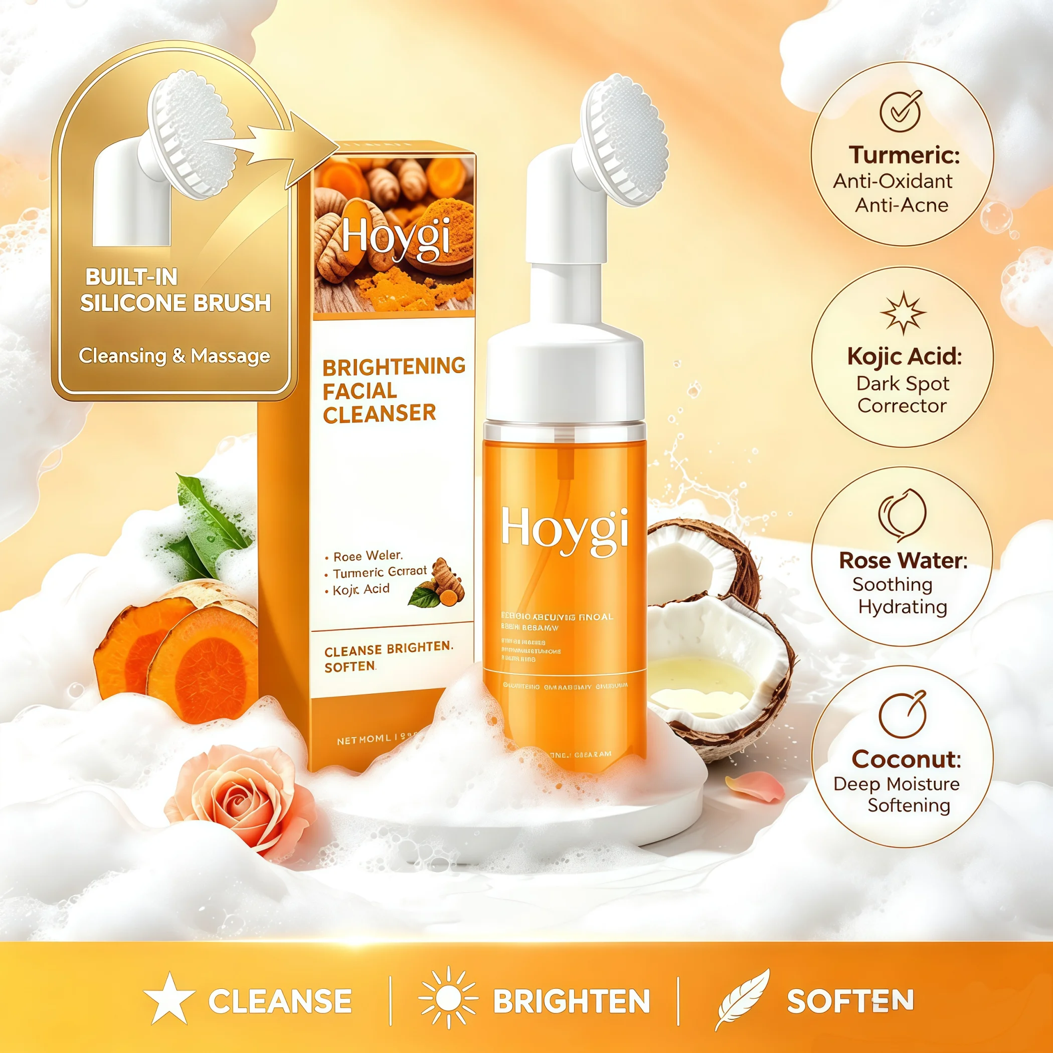 2-in-1 Turmeric Brightening Cleanser - Image 1