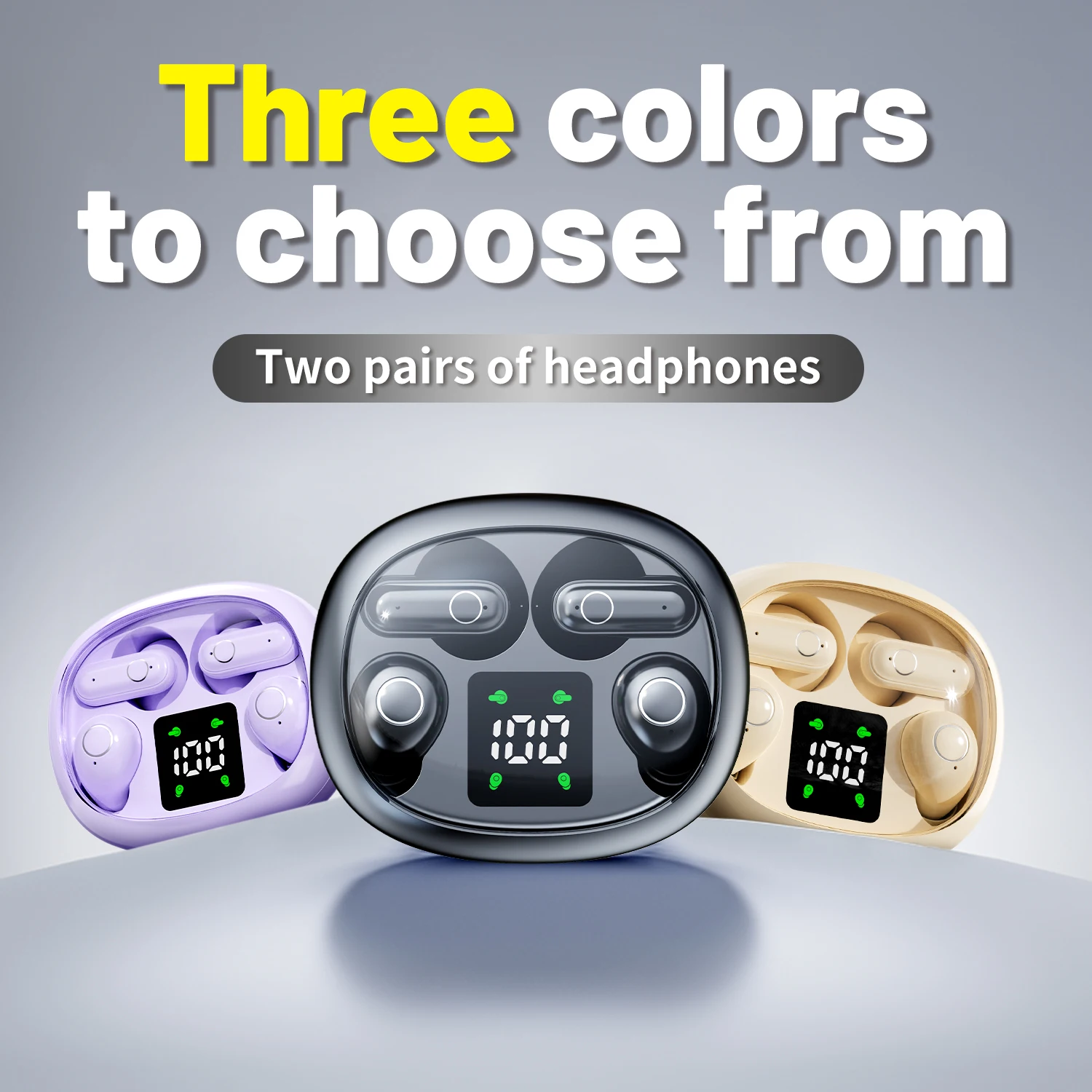 2in1 Wireless Bluetooth Earbuds, Mini Invisible Sleep and Sports Earphones, - Image 6
