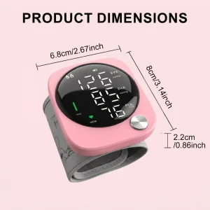 Automatic Wrist Blood Pressure Monitor with Adjustable Cuff, - Thumbnail Image 9