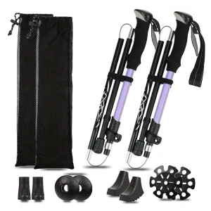 Ultralight Aluminum Alloy Folding Trekking Pole - Thumbnail Image 7