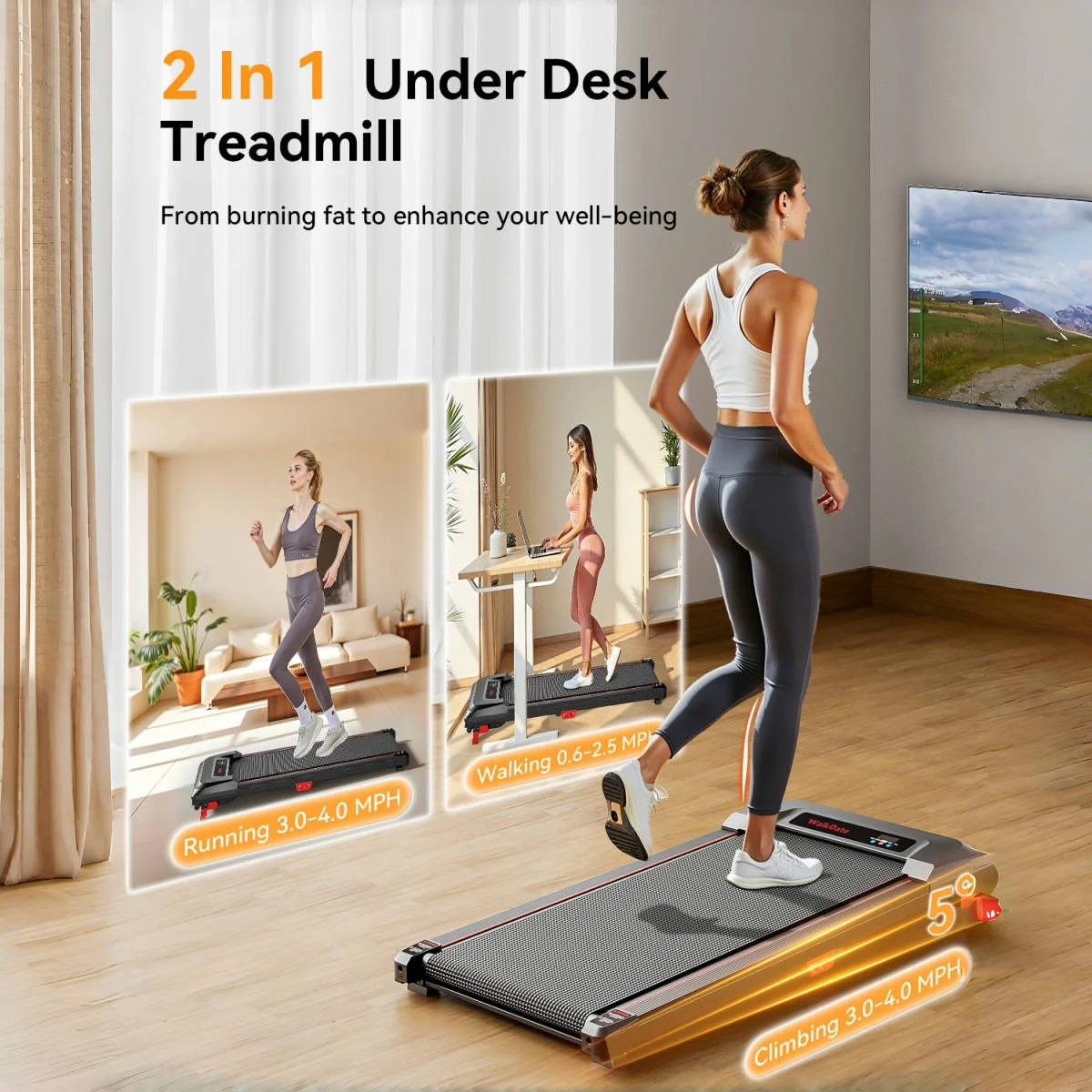 Under Desk Walking Pad, - Image 3