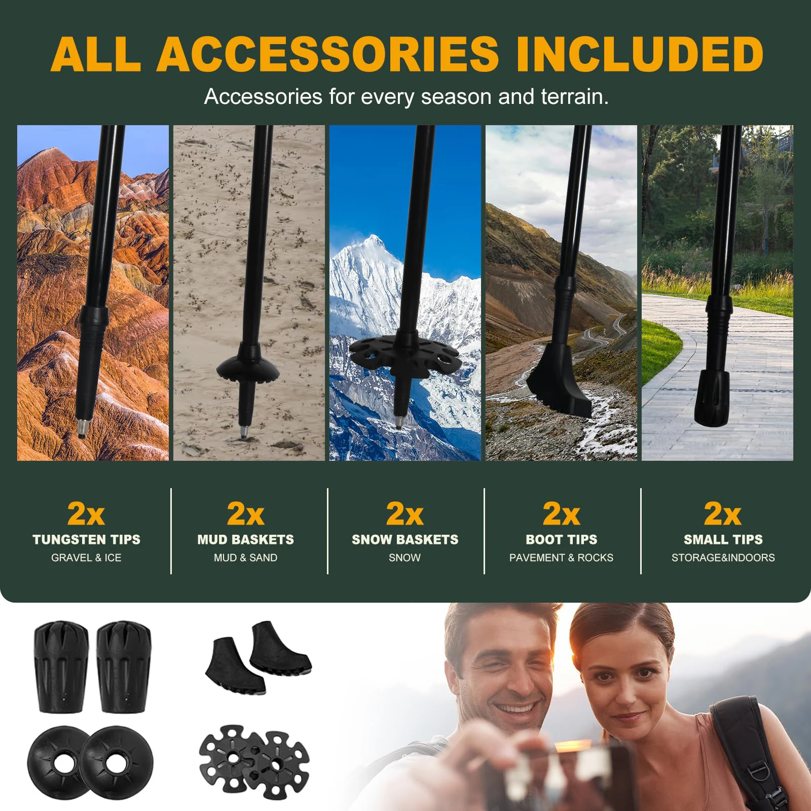 Ultralight Aluminum Alloy Folding Trekking Pole - Image 4