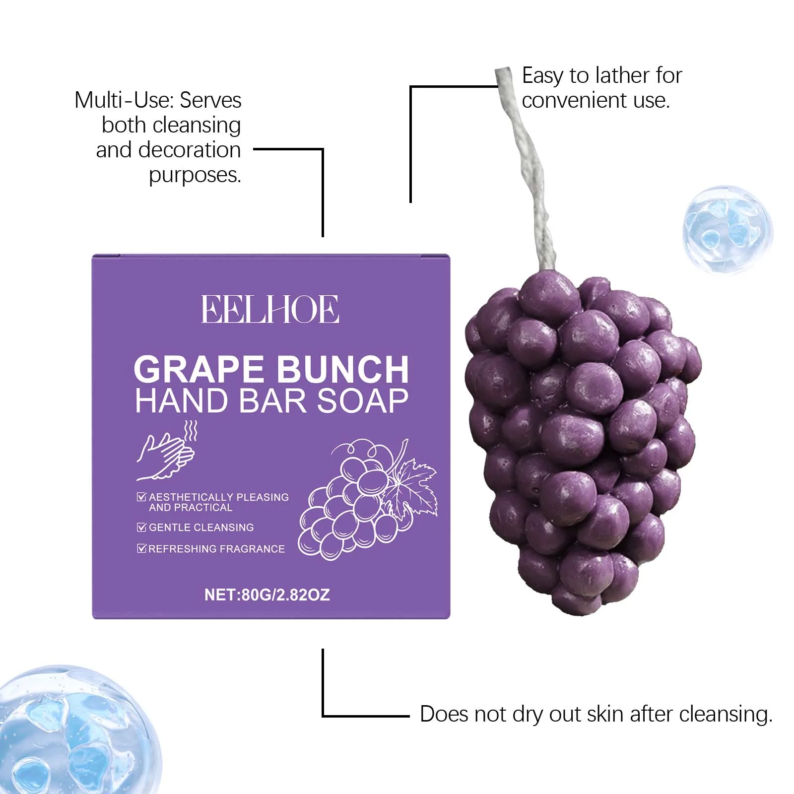 Grape Bunch Hand Bar Soap - Image 5