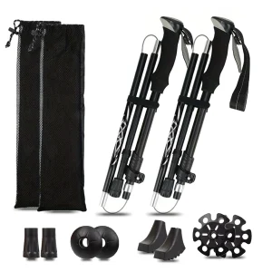 Ultralight Aluminum Alloy Folding Trekking Pole - Thumbnail Image 5
