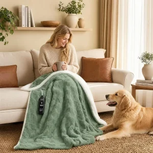 Electric Heated, Weighted Blanket Throw