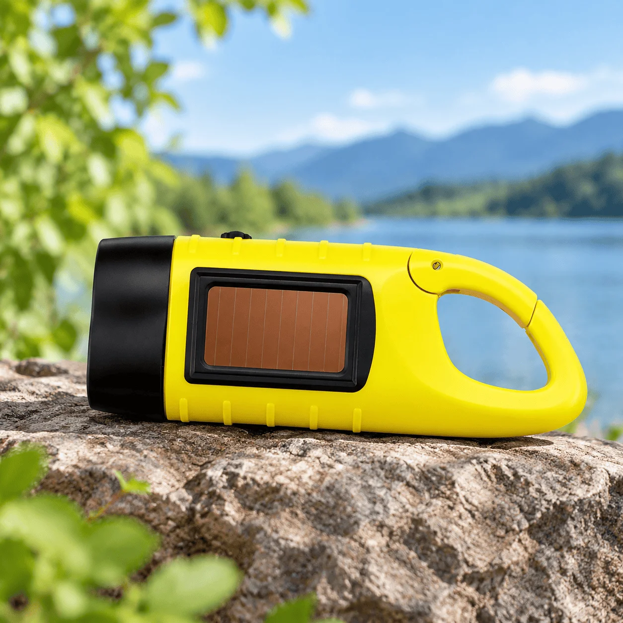 Solar Powered Multifunctional Outdoor Handheld LED Flashlight Emergency Charging Light for Camping Hiking and Adventure Portable for Travel and Emergencies Rechargeable Torch Outdoor Gear - Image 10