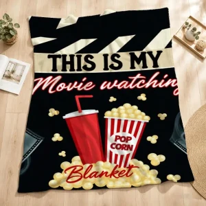 Cozy Cinematic Movie Night Weighted Throw Blanket - Thumbnail Image 2