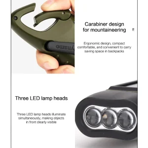 Solar Powered Multifunctional Outdoor Handheld LED Flashlight Emergency Charging Light for Camping Hiking and Adventure Portable for Travel and Emergencies Rechargeable Torch Outdoor Gear - Thumbnail Image 2