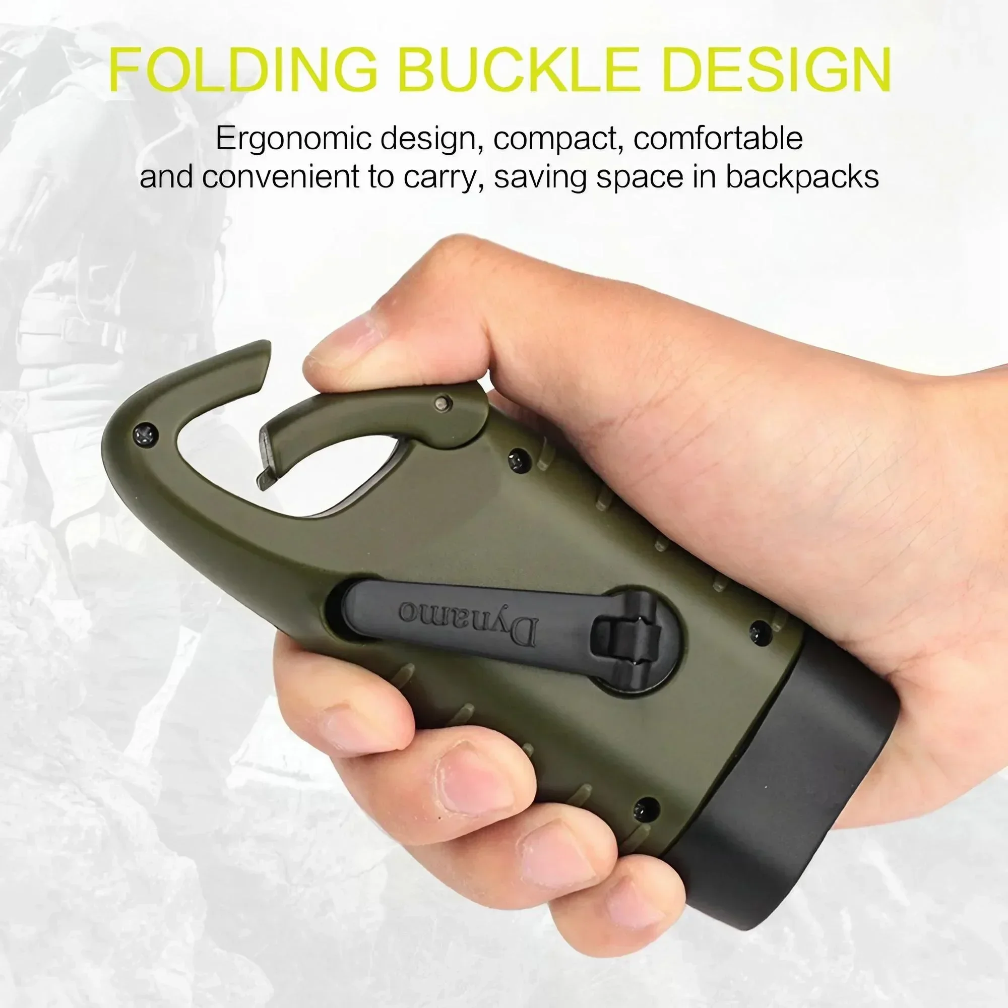 Solar Powered Multifunctional Outdoor Handheld LED Flashlight Emergency Charging Light for Camping Hiking and Adventure Portable for Travel and Emergencies Rechargeable Torch Outdoor Gear - Image 5